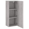 Meuble TV mural sonoma gris 40,5x30x102 cm bois d'ingénierie 