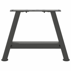 Pieds de table basse en forme de A 2 pièces Anthracite 40 x (30-31) cm Acier 