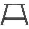 Pieds de table basse en forme de A 2 pièces Anthracite 40 x (30-31) cm Acier 