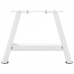 Pieds de table basse en forme de A, 2 pièces, blanc, 40 x (30-31) cm, acier 