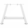 Pieds de table basse en forme de A, 2 pièces, blanc, 40 x (30-31) cm, acier 