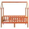 Cadre de lit d'enfants forme de maison sans matelas pin 
