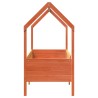 Cadre de lit d'enfants forme de maison sans matelas pin 