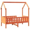Cadre de lit d'enfants forme de maison sans matelas pin 