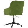 Chaises pivotantes à manger lot de 2 Vert clair Velours 