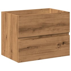 Armoire lavabo avec bassin intégré chêne artisanal 