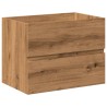 Armoire lavabo avec bassin intégré chêne artisanal 