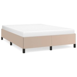 Cadre de lit sans matelas cappuccino 140x190 cm similicuir 