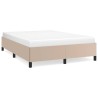 Cadre de lit sans matelas cappuccino 140x190 cm similicuir 