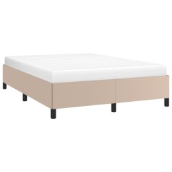 Cadre de lit sans matelas cappuccino 140x190 cm similicuir 