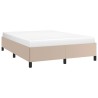 Cadre de lit sans matelas cappuccino 140x190 cm similicuir 