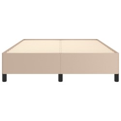 Cadre de lit sans matelas cappuccino 140x190 cm similicuir 