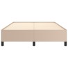 Cadre de lit sans matelas cappuccino 140x190 cm similicuir 