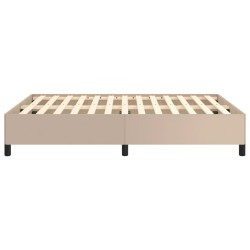 Cadre de lit sans matelas cappuccino 140x190 cm similicuir 