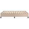 Cadre de lit sans matelas cappuccino 140x190 cm similicuir 