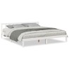 Cadre de lit extra long sans matelas 200x210 cm bois massif pin 