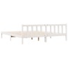 Cadre de lit extra long sans matelas 200x210 cm bois massif pin 