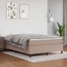 Cadre de lit sans matelas cappuccino 140x190 cm similicuir 