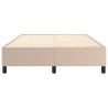 Cadre de lit sans matelas cappuccino 140x190 cm similicuir 