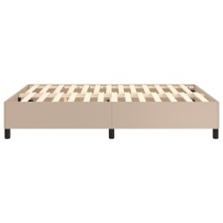 Cadre de lit sans matelas cappuccino 140x190 cm similicuir 