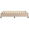 Cadre de lit sans matelas cappuccino 140x190 cm similicuir 