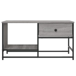 Table basse sonoma gris 85,5x51x45 cm bois d'ingénierie 