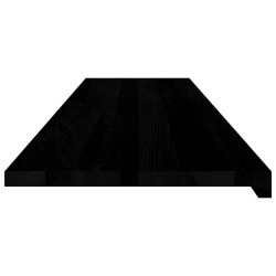 Appuis de fenêtre 2 pcs marron foncé bois de chêne massif 