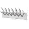 Crochets à vêtements de garde-robe 4 pcs Argenté Aluminium 