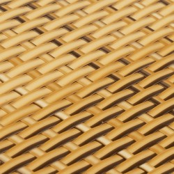 Paravent de balcon marron clair 500x80 cm résine tressée 