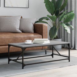 Table basse Sonoma gris 100x50x35 cm Bois d'ingénierie 