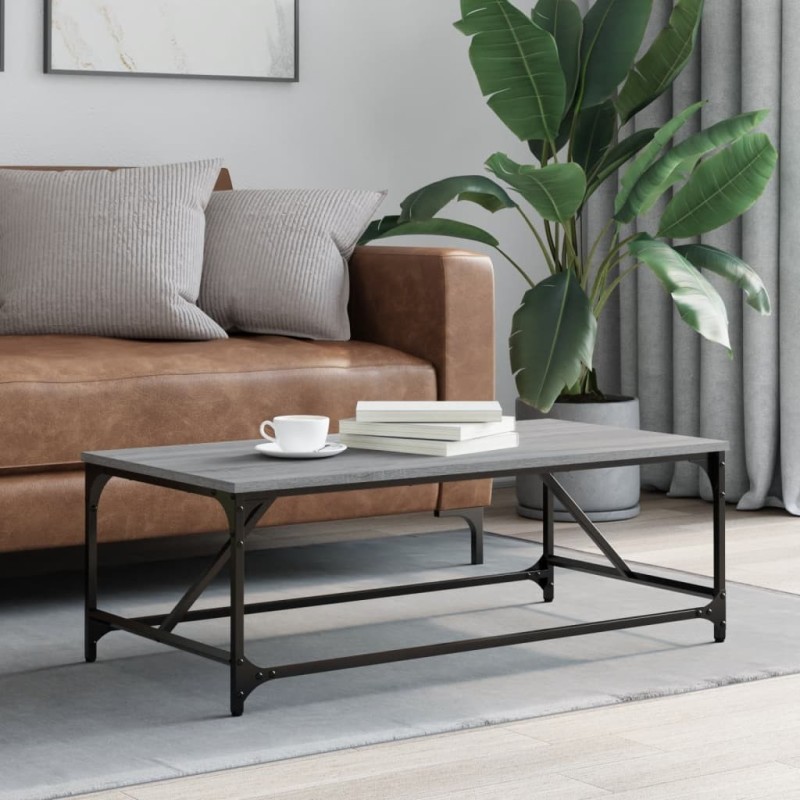 Table basse Sonoma gris 100x50x35 cm Bois d'ingénierie Table basse Sonoma gris 100x50x35 cm Bois d'ingénierie