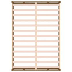 Cadre de lit sans matelas marron miel 120x200 cm bois massif 