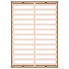 Cadre de lit sans matelas marron miel 120x200 cm bois massif 