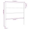 Tête de lit Marron miel 81x4x100 cm Bois massif de pin 