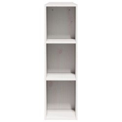 Tête de lit avec rangement blanc 120 cm bois massif de pin 