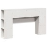 Tête de lit avec rangement blanc 120 cm bois massif de pin 