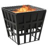 Foyer et barbecue 2 en 1 34x34x48 cm Acier 