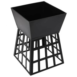 Foyer et barbecue 2 en 1 34x34x48 cm Acier 