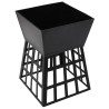 Foyer et barbecue 2 en 1 34x34x48 cm Acier 