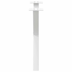 Pieds de table basse en forme de X, 2 pièces, blanc, 60 x (42-43) cm, acier 