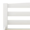 Cadre de lit sans matelas blanc bois de pin massif 100x200 cm 