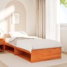 Lit de jour sans matelas cire marron 100x200 cm pin massif 