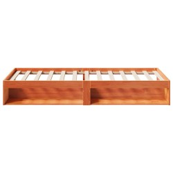 Lit de jour sans matelas cire marron 100x200 cm pin massif 