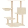 Arbre à chat avec griffoirs en sisal crème 82,5 cm 