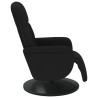 Fauteuil inclinable avec repose-pied noir velours 