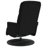 Fauteuil inclinable avec repose-pied noir velours 