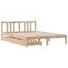 Cadre de lit sans matelas 120x200 cm bois de pin massif 