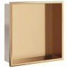 Niche de douche doré brossé 32x32x9 cm acier inoxydable 