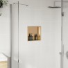 Niche de douche doré brossé 32x32x9 cm acier inoxydable 