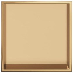 Niche de douche doré brossé 32x32x9 cm acier inoxydable 